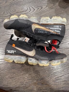 Nike Off-White Air VaporMax Black Size 13The 10 Virgil Abloh_ USED
